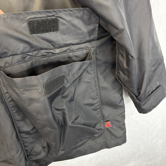 Woolrich Wool Lined Field Coat Mens Sz XL Black Plaid Hood Zip Guide Field 16038 - Picture 15 of 16